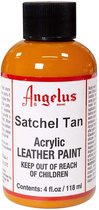 Angelus Leather Acrylic Paint - textielverf voor leren stoffen - acrylbasis - Satchel Tan - 118ml