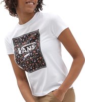 Vans Boxed In Rose T-shirt - Vrouwen - wit - zwart - oranje - paars