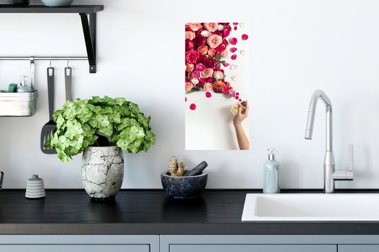 Affiche Roses - Parfum - Fleurs - 20x40 cm