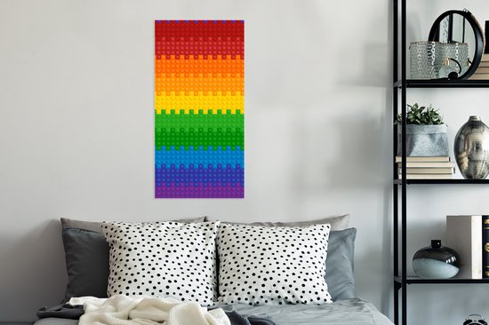 Poster Patoon - Regenboog - 40x80 cm