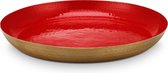 Pip Home - Serveerschaal - Emaille - Rood - Ø 50 cm