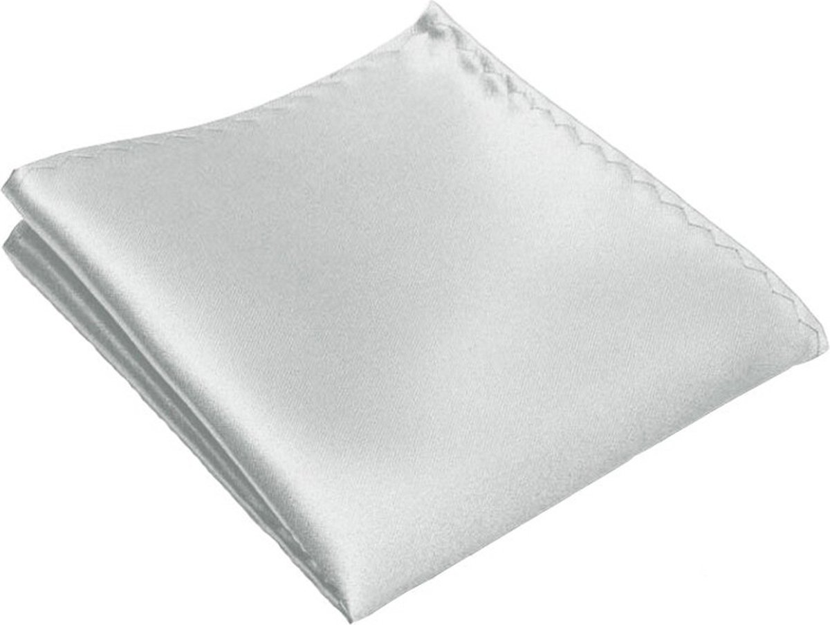 Pochette - Zilver - pochet – heren - unisex - Cadeau