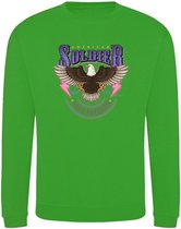 Sweater purple American Soldier - Happy green (M)