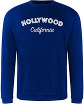 Sweater Hollywood white California - Kobalt (M)