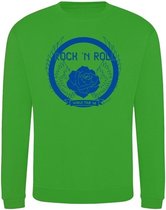 Sweater Rock And Roll blue - Happy green (XL)