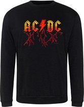 Sweater red orange ACDC - Black (S)