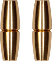 Magnetic Nipple Clamps - Sensual Cylinder - Gold - Bondage Toys