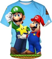 Super Mario en Luigi Sport T-shirt  - maat 140