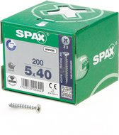 Spax Spaanplaatschroef Verzinkt PK 5.0 x 40 (200) - 200 stuks