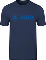 Jako Promo T-Shirt Heren - Marine Gemeleerd / Indigo Blauw | Maat: M