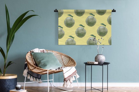 Tapisserie - Tapisserie - Pommes - Vert - Motifs - 90x60 cm - Tapisserie