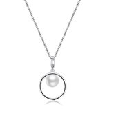 Di Lusso - Collier Aurillac - Perle d'eau douce - Argent 925 - Femme - 45 cm