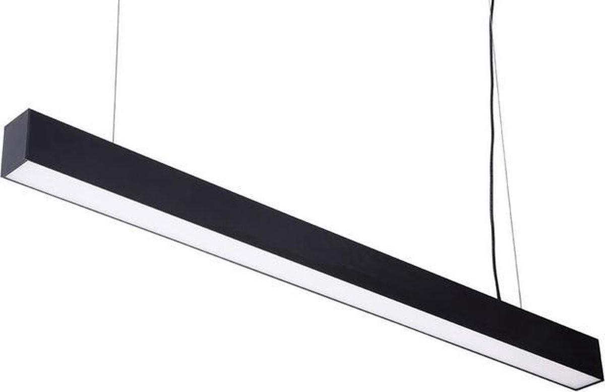 LED Linear Hangarmatuur - 120 cm - 36W - Zwart - Kantoorverlichting - Woonverlichting - Hanglamp -Kapsalon