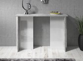 Meubella - Sidetable Soft - Betonlook - Wit