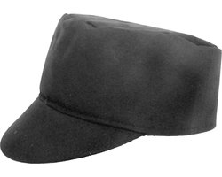 Boeren thema verkleed pet - zwart - volwassenen - one size