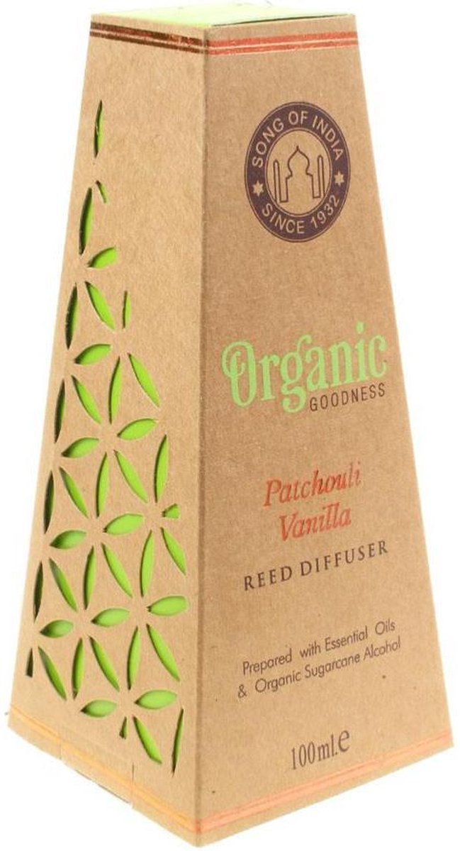 Geurstokjes - Organic vanilla - Bruin - Piramide - 16x7,3x7,3cm - India - Sawahasa - Fairtrade