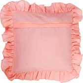 See Me Design katoen sierkussen pink sada met franjes
