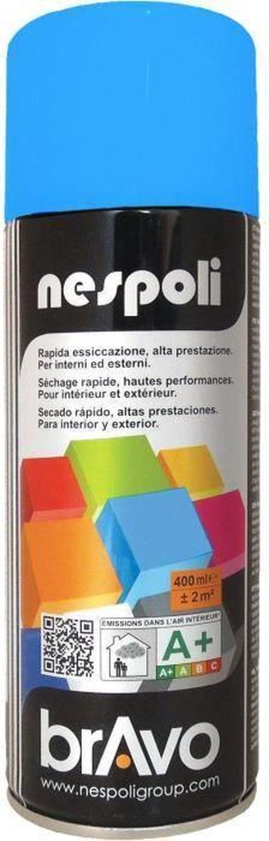 Spuitverf azuurblauw