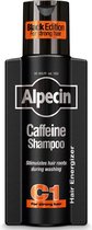Alpecin Cafeïne Shampoo C1 Black met Nieuwe Geur 1x 250ml | Natuurlijke Haargroei Shampoo voor Mannen | Energizer voor Sterk Haar | Haarverzorging voor Mannen Made in Germany