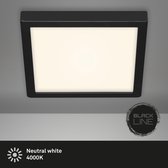 Briloner Leuchten - Led-plafondlamp, plafondlamp, 21 watt, 2000 lumen, 4000 Kelvin, zwart-wit