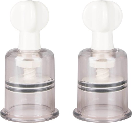 EasyToys - Tepelzuigers Medium - Tepelzuigers Set voor Mannen en Vrouwen - BDSM - Sex Toys voor Vrouwen - Seksspeeltjes - Clitoris Stimulator - 2 stuks - Transparant