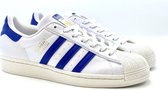 Adidas Superstar (Cloud White/Collegiate Blue) - Maat 46