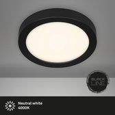 Briloner Leuchten - LED-plafondlamp, plafondlamp, 16,5 Watt, 1.600 lumen, 4.000 Kelvin, zwart-wit