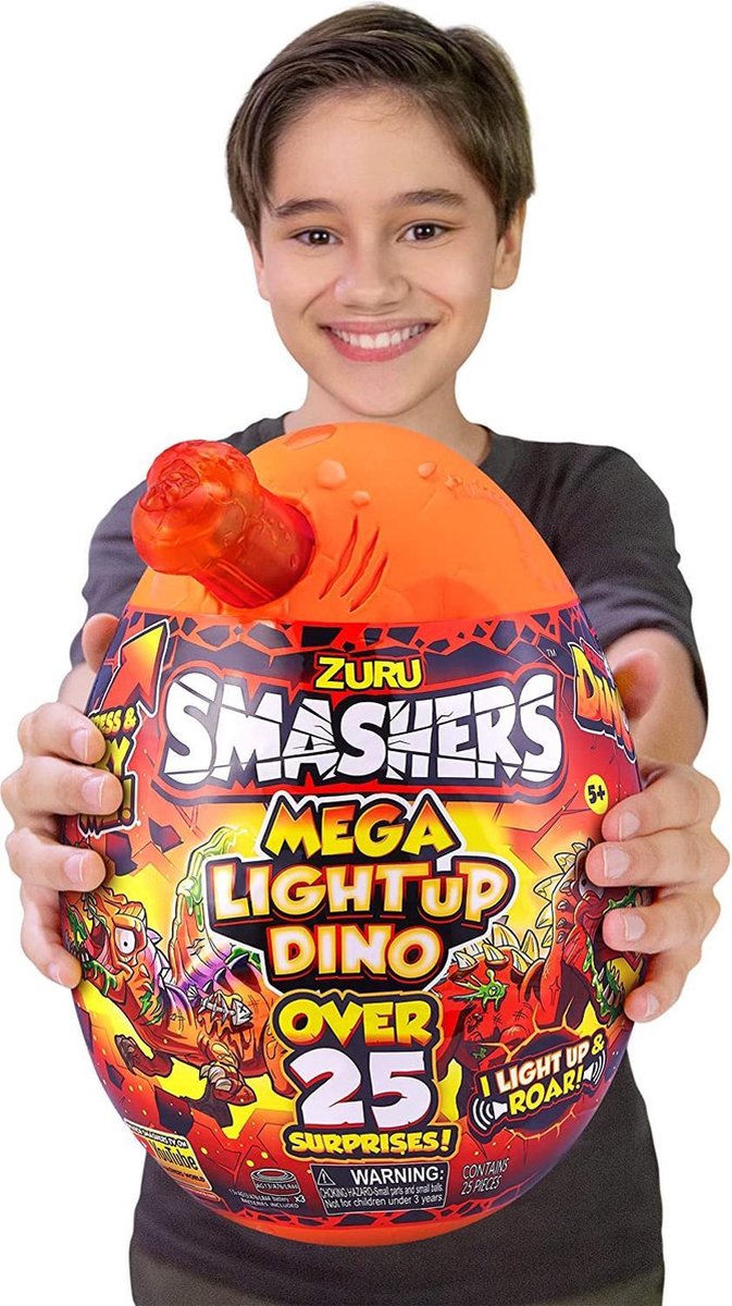 Smashers Mega Light Up Dino to SMASH - Squirrel Stampede