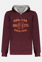 DEELUXE Sweater met rits en logo MARCO Plum