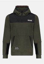 DEELUXE Hoodie van bi-materiaal GURIN Dark Green