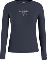 Tommy Hilfiger Jeans Slim Essential T-shirt - Vrouwen - blauw
