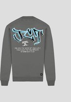 JORCUSTOM Graffiti Sweater - Grijs - Volwassenen - Maat XL