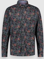 Twinlife Heren Corduroy Allover Print - Overhemden - Wasbaar - Ademend - Meerkleurig - L