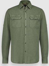 Twinlife Heren Explorer - Overhemden - Wasbaar - Ademend - Groen - 2XL