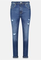DEELUXE Blauwe skinny jeans met versleten wassingSKENDER Blue Used