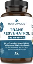 Resveratrol - Liposomal - BioPerine - 98% Purity - 60 vcaps