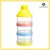 Melkpoeder doseerdoosjes - Melkpoeder toren - Melkpoeder dispenser - Babyvoeding - Bewaarbakjes - Kraamcadeau - 3 lagen