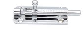 Profielgrendel Schuifslot inclusief sluitbeugel - Chroom - 100x45mm - 10mm stift - S&B 242103.6