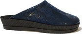 Rohde Pantoffel 4290 Blauw Python Print