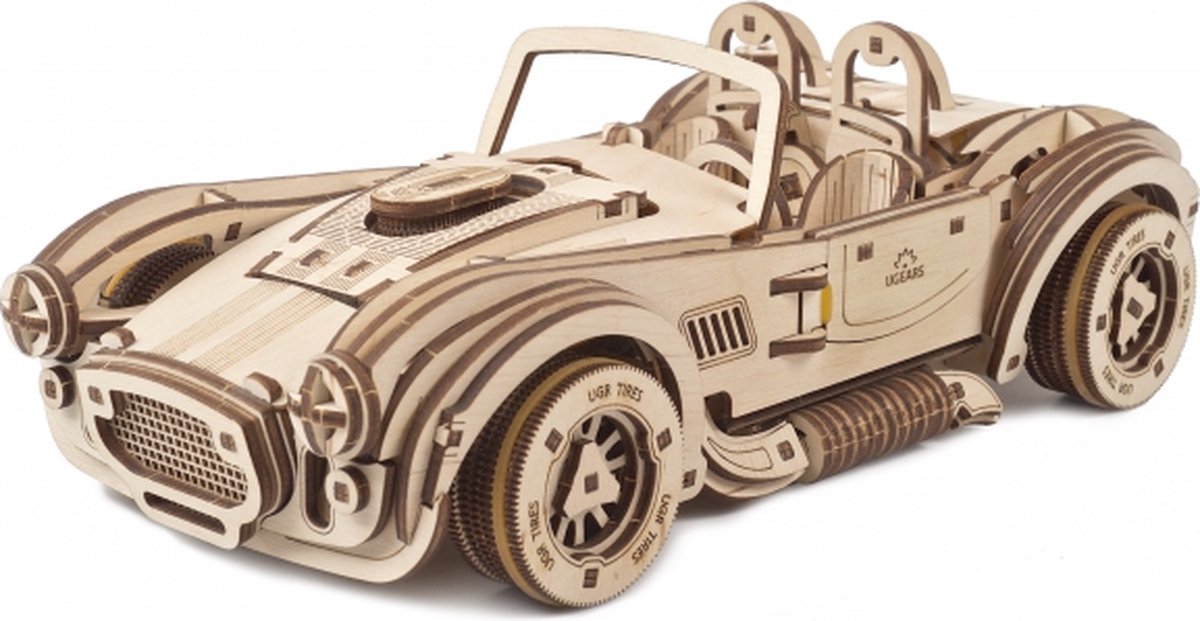 UGEARS Houten 3D Model - Drift Cobra Racing Car — afbeelding 21