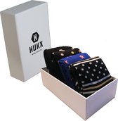 HUKX Naadloze Sokken 4-Pack "Chief" Heren Sokken Giftbox Maat 41-46