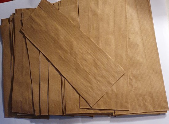 Stazakken met venster kopen | Kraftpapier zakjes BPA-vrij