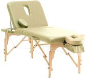 Massage tafel Salon 2-Beige - opvouwbank - opvouw behandeltafel - houten behandeltafel - fysiobank -