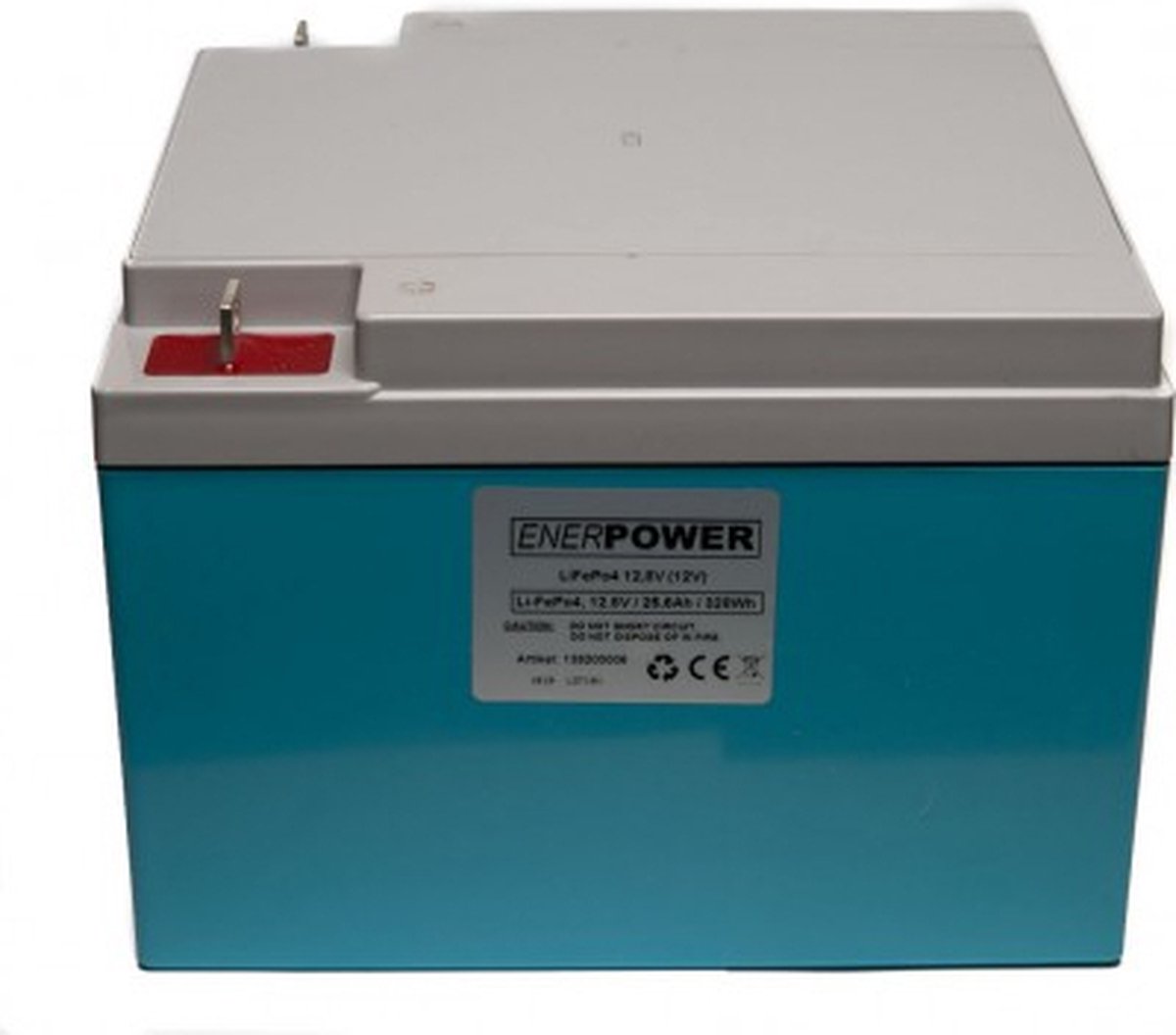 Enerpower 12.8V 25.6Ah - LiFePo4 (vervanging van loodaccu)