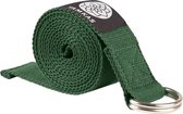 Yamkas Yogariem Katoen 183 x 3.8 cm - Yoga Riem Stretch Strap Groen