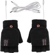 Vitafa Verwarmde Handschoenen Heren - Winter - Handschoenen met verwarming - Voor heren en dames - Verwarmde wanten - USB oplaadbaar - Zwart