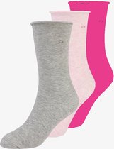 Calvin Klein sokken - Grijs/ Zacht Roze/ Roze - Maat 37-41