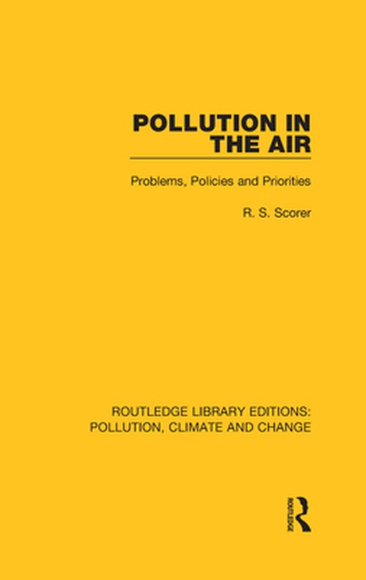 Routledge Library Editions: Pollution, Climate and Change -  ... - cover