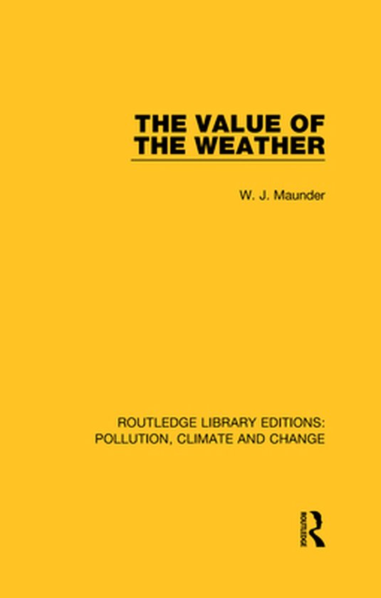 Routledge Library Editions: Pollution, Climate and Change -  ... - cover