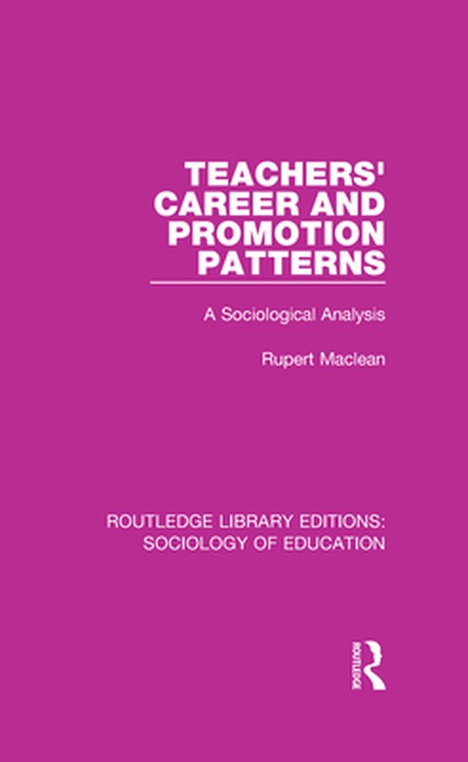 Teachers' Career and Promotion Patterns - cover